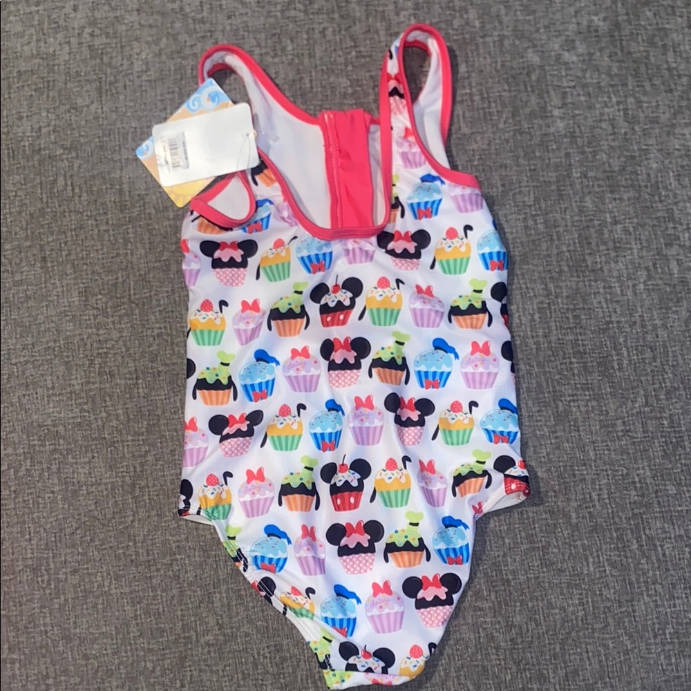 Disney Mickey Mouse Cupcake Swimsuit and Pink Shorts - Picture 4 of 9